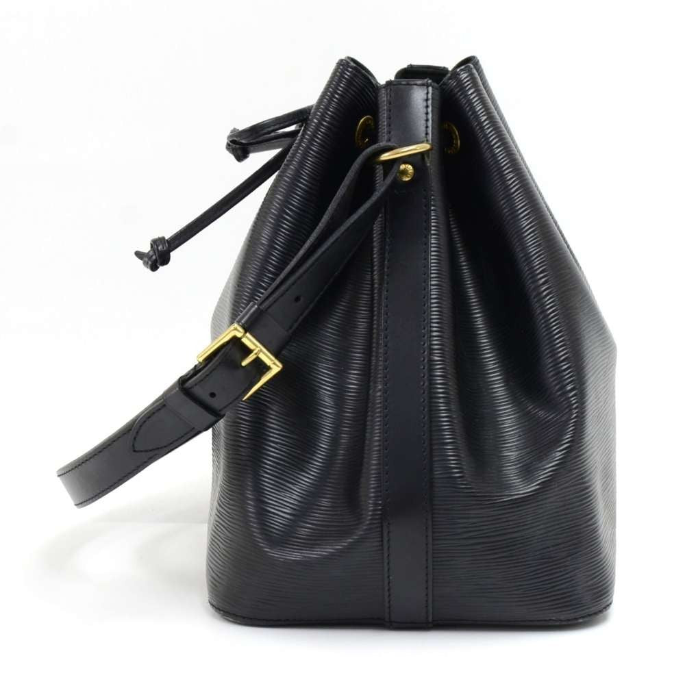 Louis Vuitto Petit Noe Black Epi Leather Bag