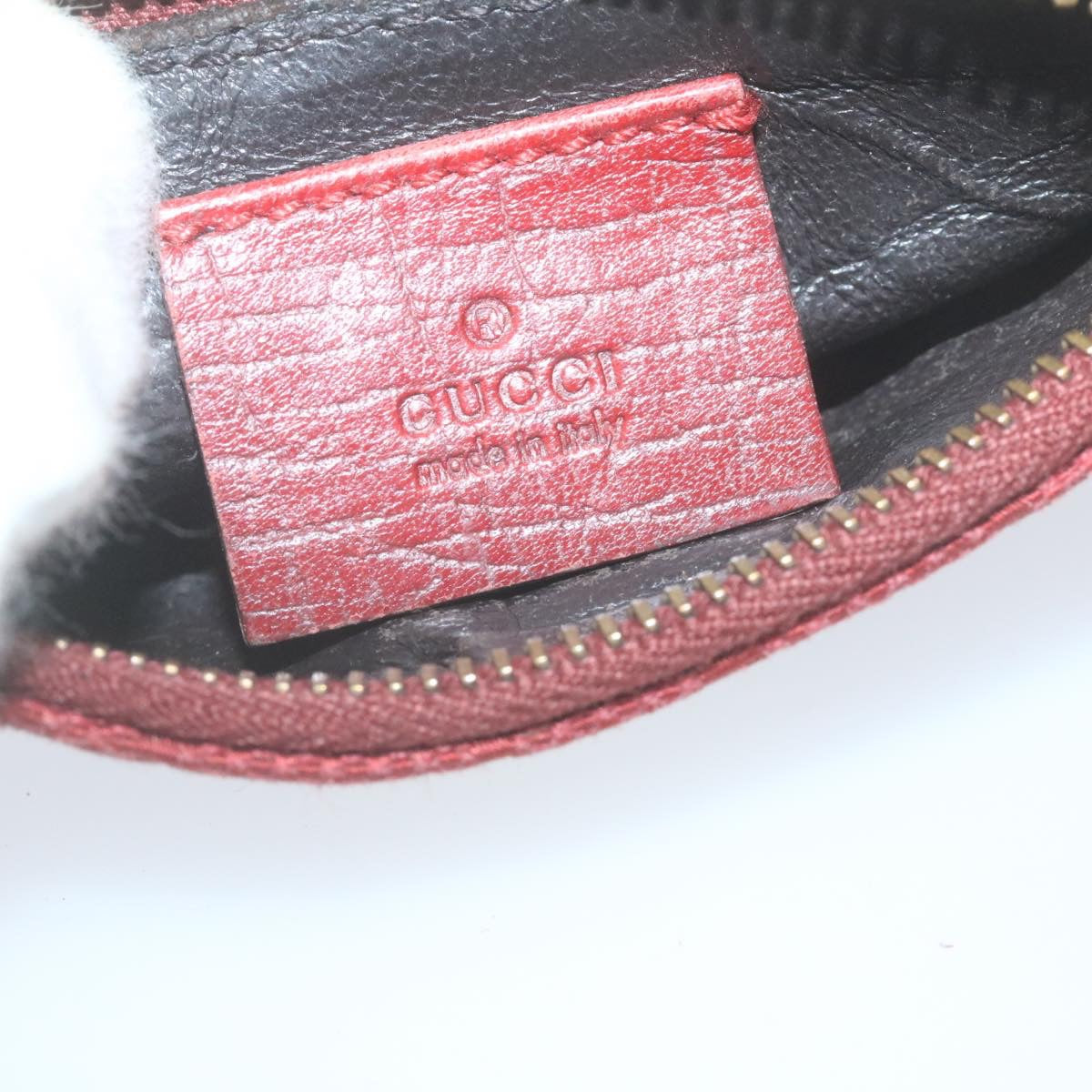 GUCCI GG Canvas Coin Purse Red 29473