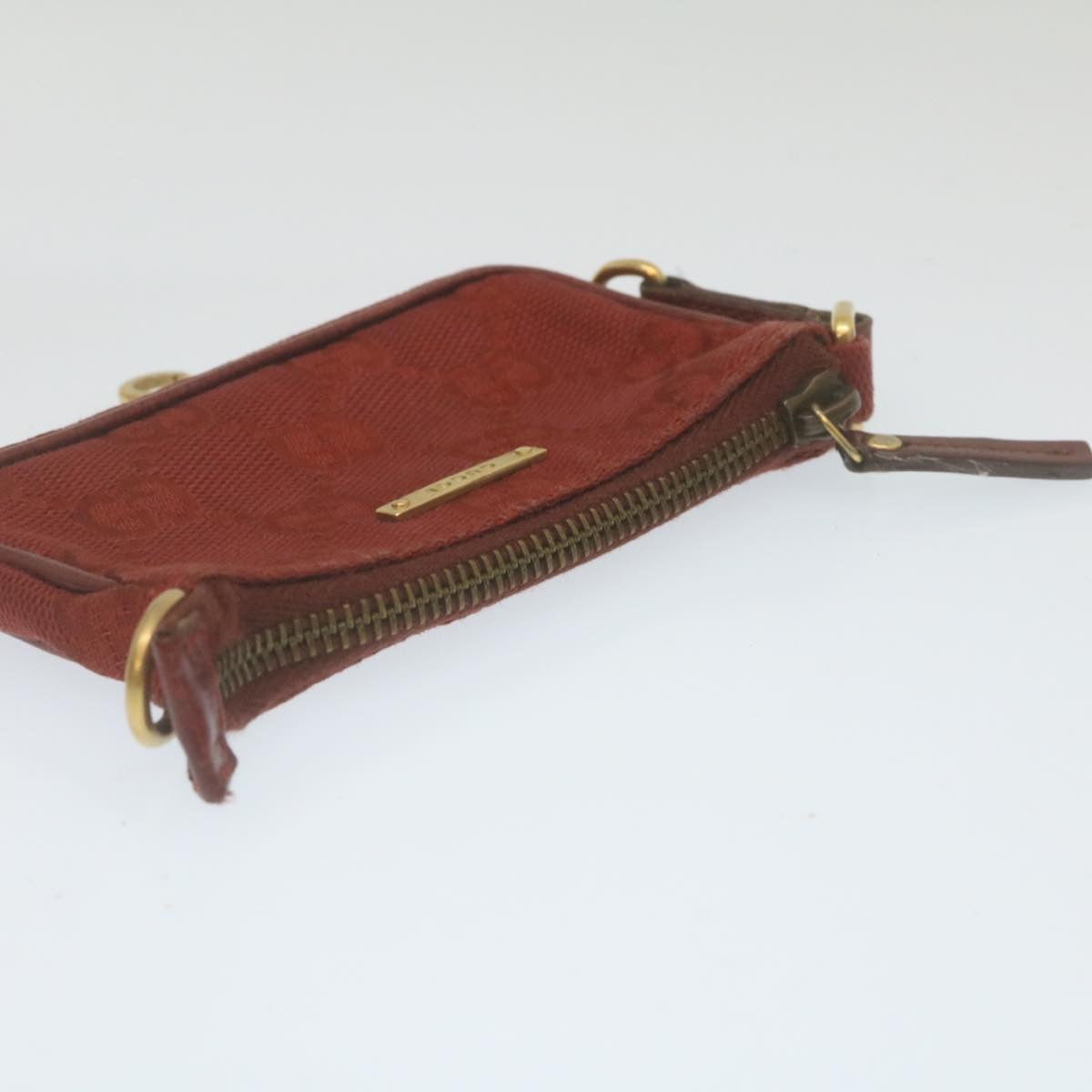 GUCCI GG Canvas Coin Purse Red 29473