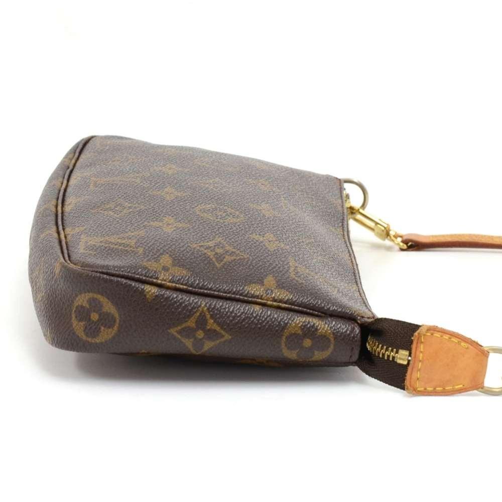 Louis Vuitto Pochette Accessoires Monogram Canvas Evening Bag with Long Strap