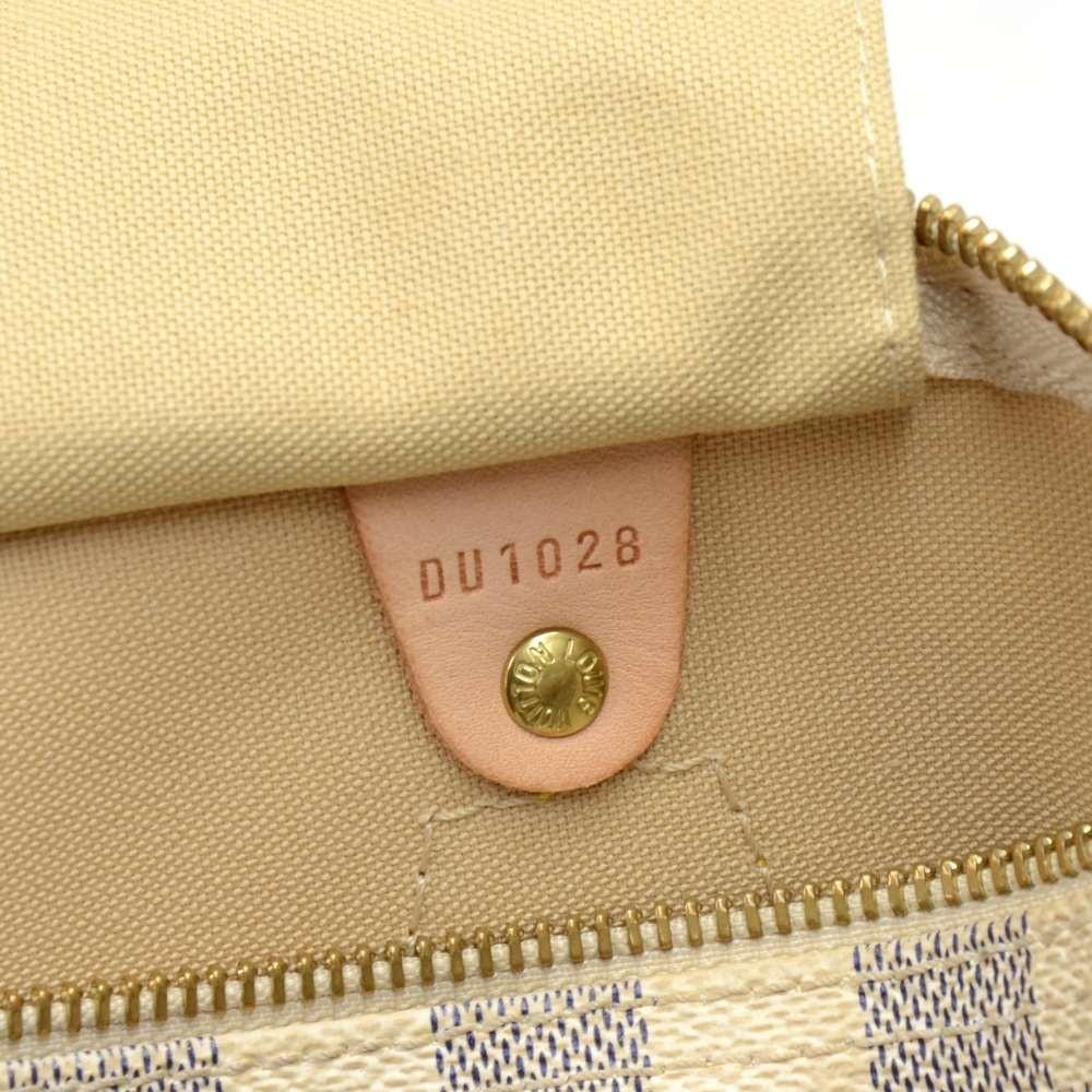 Louis Vuitto Speedy 30 Damier Azur Canvas City Handbag