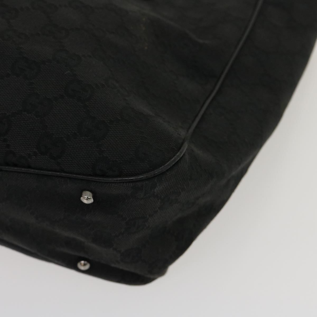 GUCCI GG Canvas Shoulder Bag Black 29778