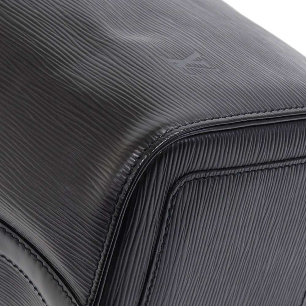 Louis Vuitto Speedy 30 Black Epi Leather City Handbag