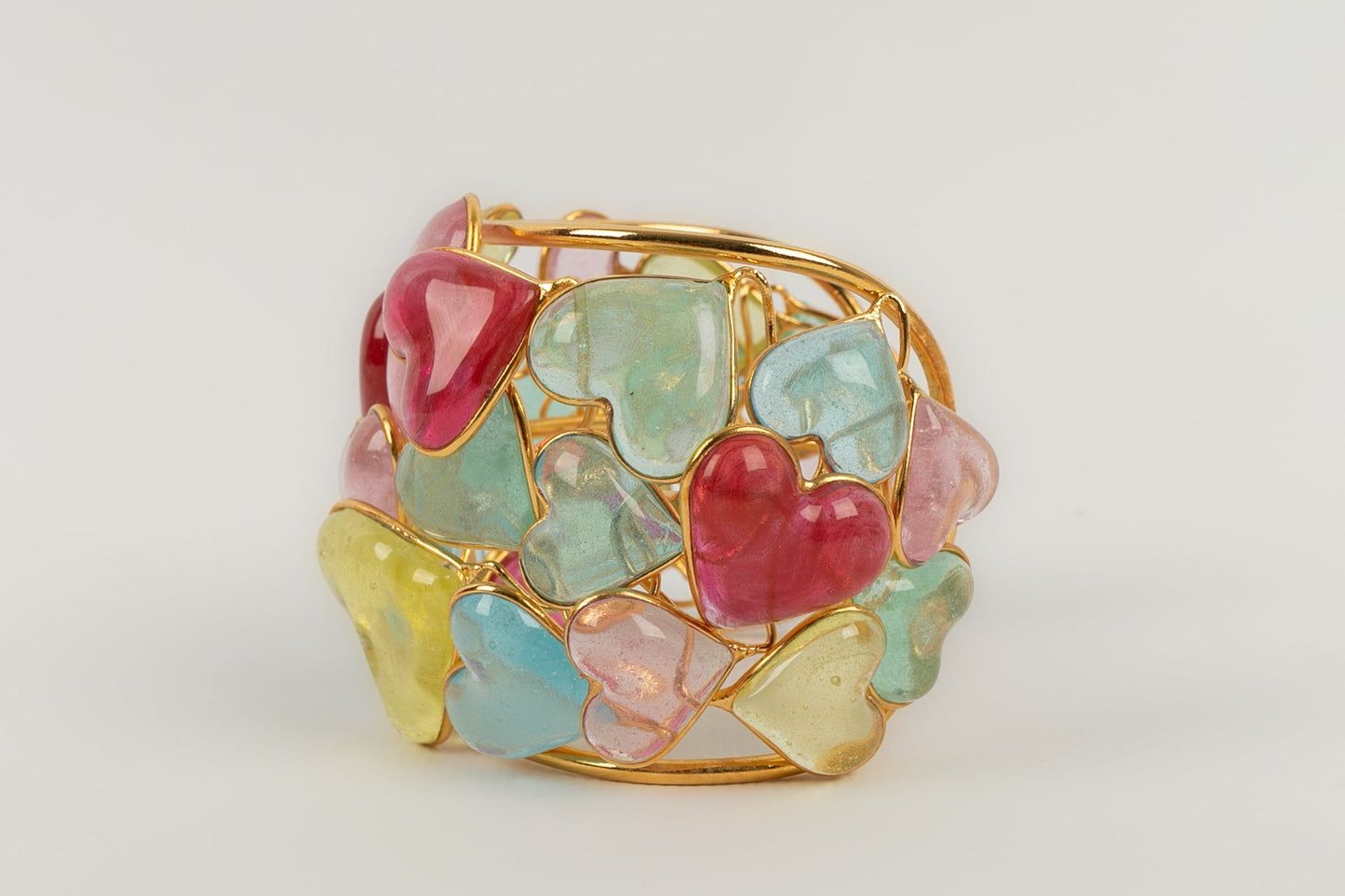 Bracelet manchette "Coeurs" Augustine