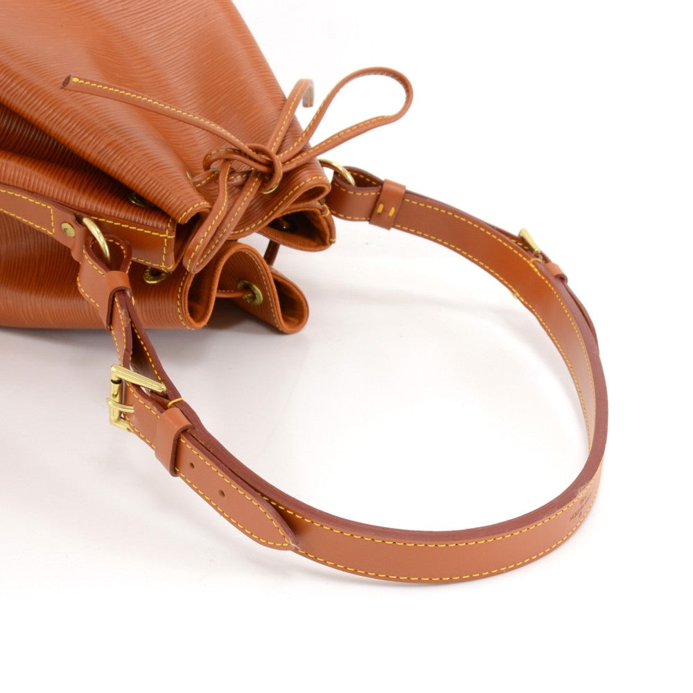 Louis Vuitto Petit Noe Orange Epi Leather Bag