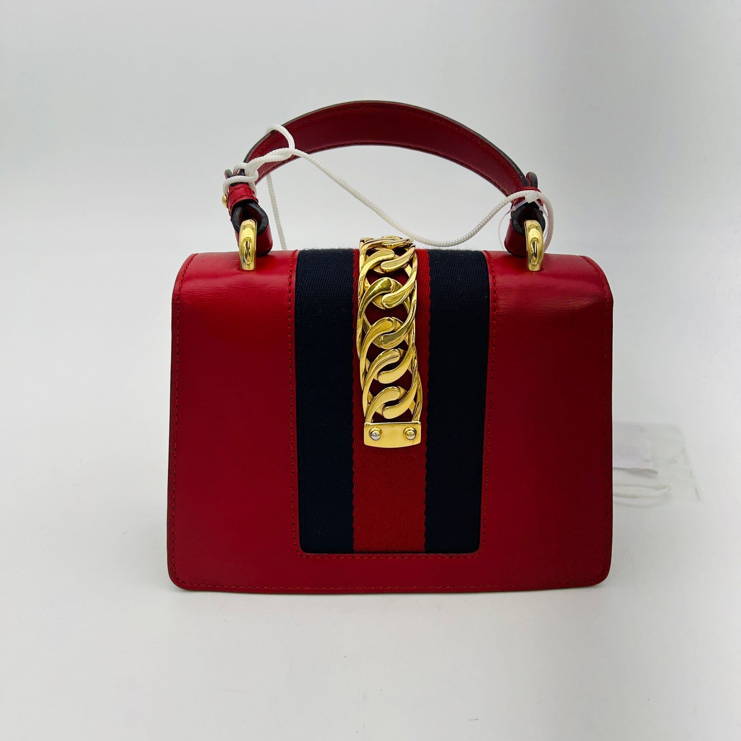 GUCCI Calfskin Mini Sylvie Top Handle Bag  LA24917