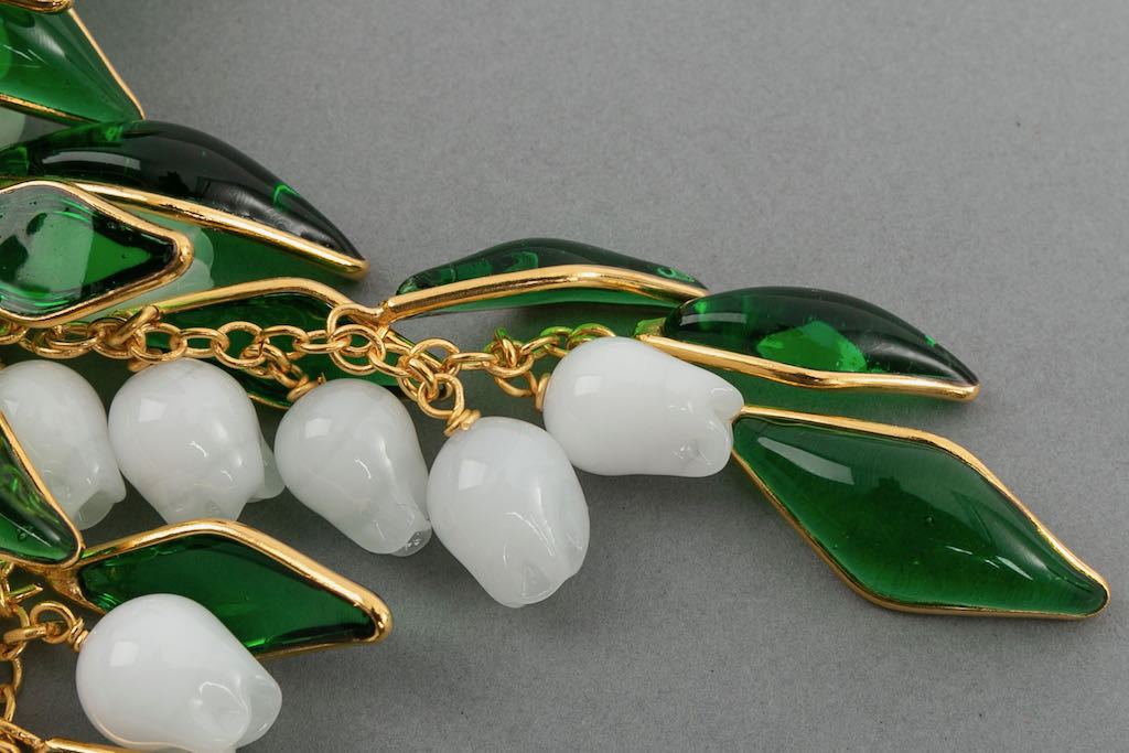 Broche pendentif muguet Augustine