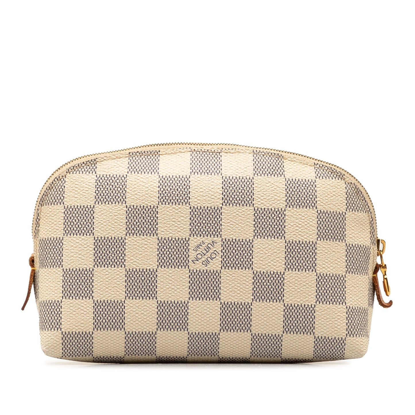 White Louis Vuitton Damier Azur Cosmetic Pouch