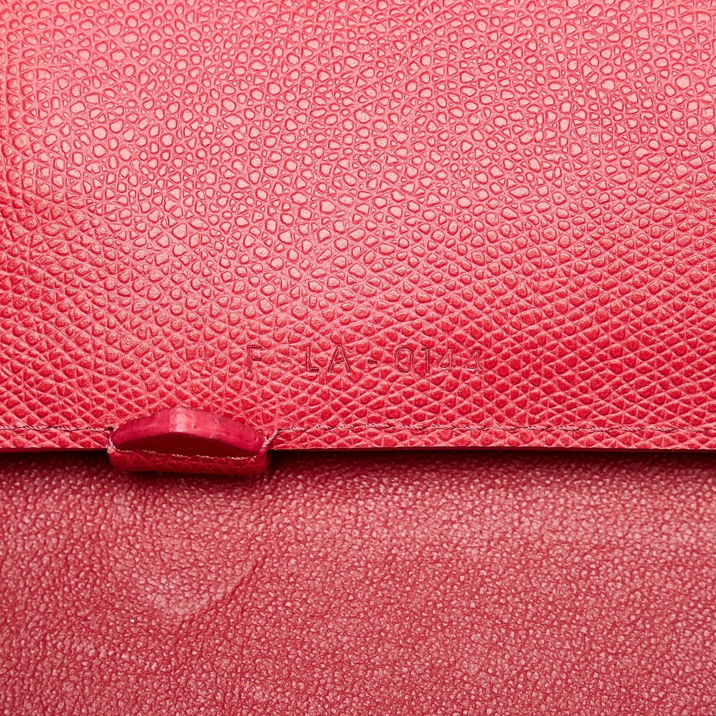 Red Celine Horizontal Cabas Leather Tote Bag