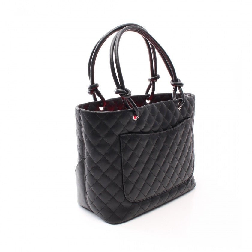 Large Ligne Cambon Bucket Bag, Black, Leather