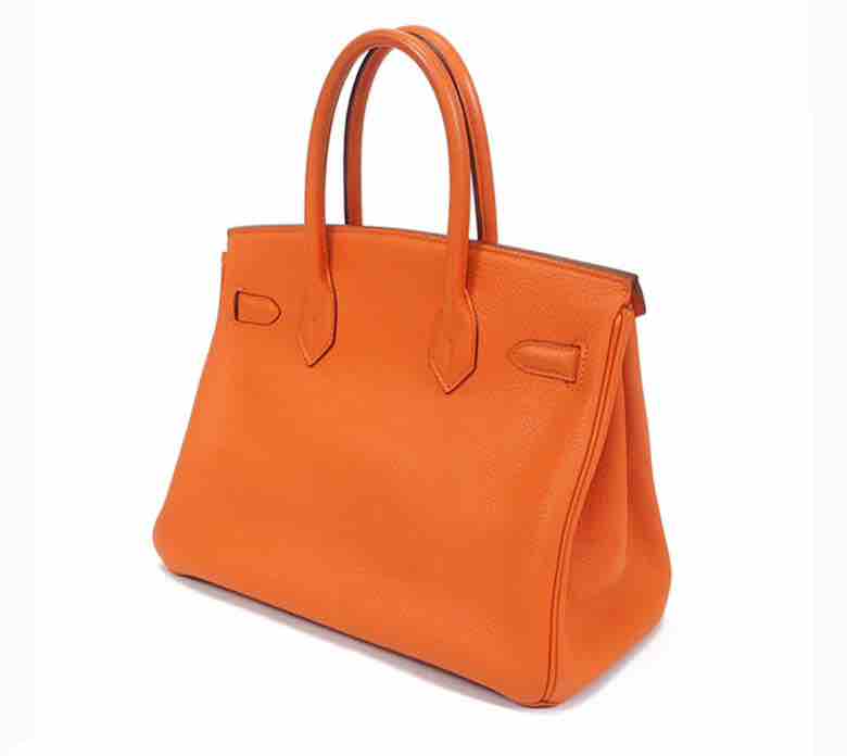 HermÃƒÆ’Ã‚Â¨s Birkin 30 Togo Leather Orange F 2002