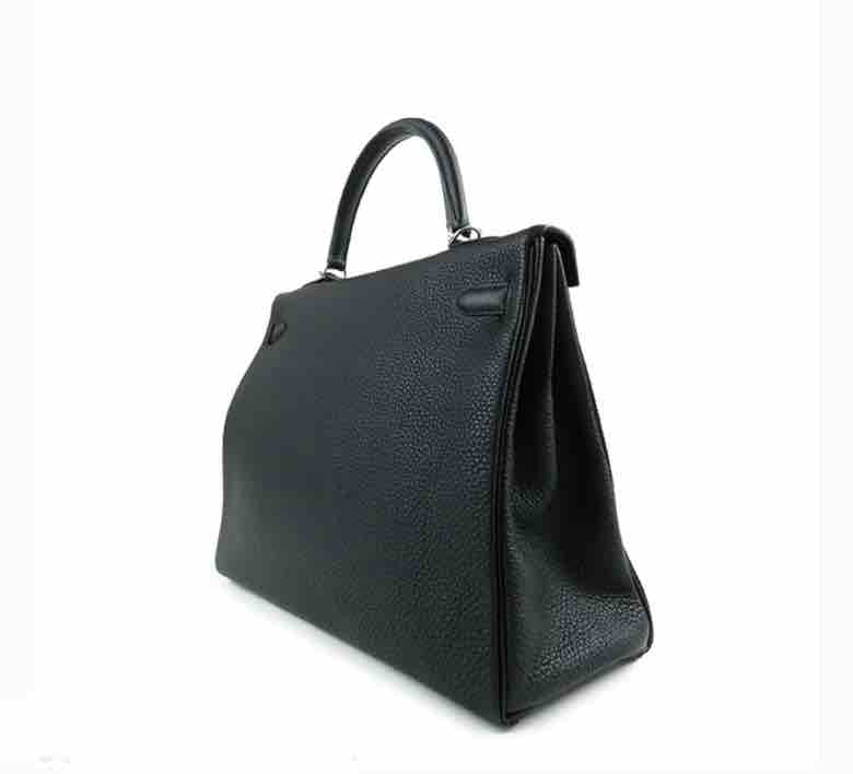 HermÃƒÆ’Ã‚Â¨s Kelly 35 SPO Togo Leather Black/Blue Royal D 2019