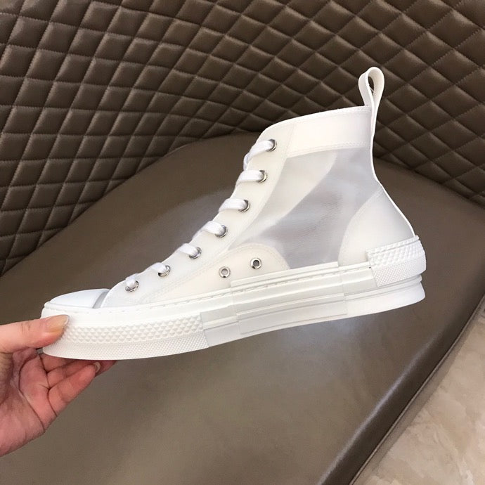 GLM - DIR B23 White Canvas HIGH-TOP SNEAKER