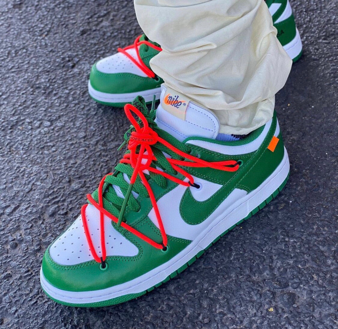 GLM - OW x Dunk white and green