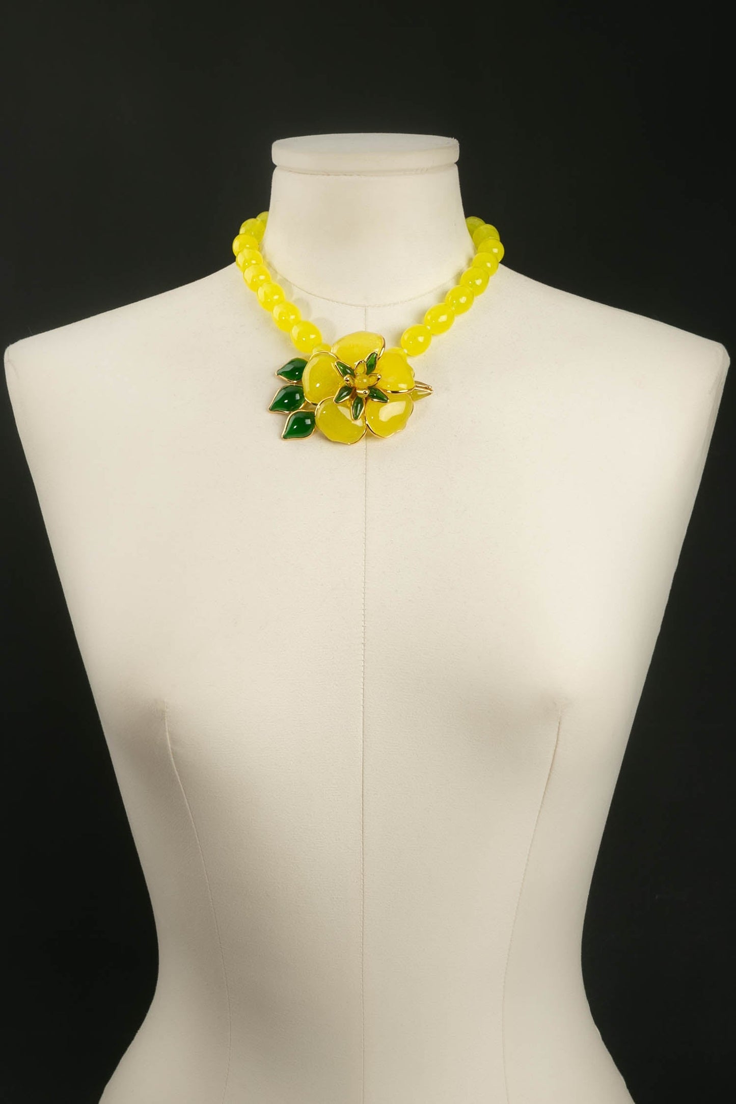 Collier en pÃƒÆ’Ã‚Â¢te de verre Augustine