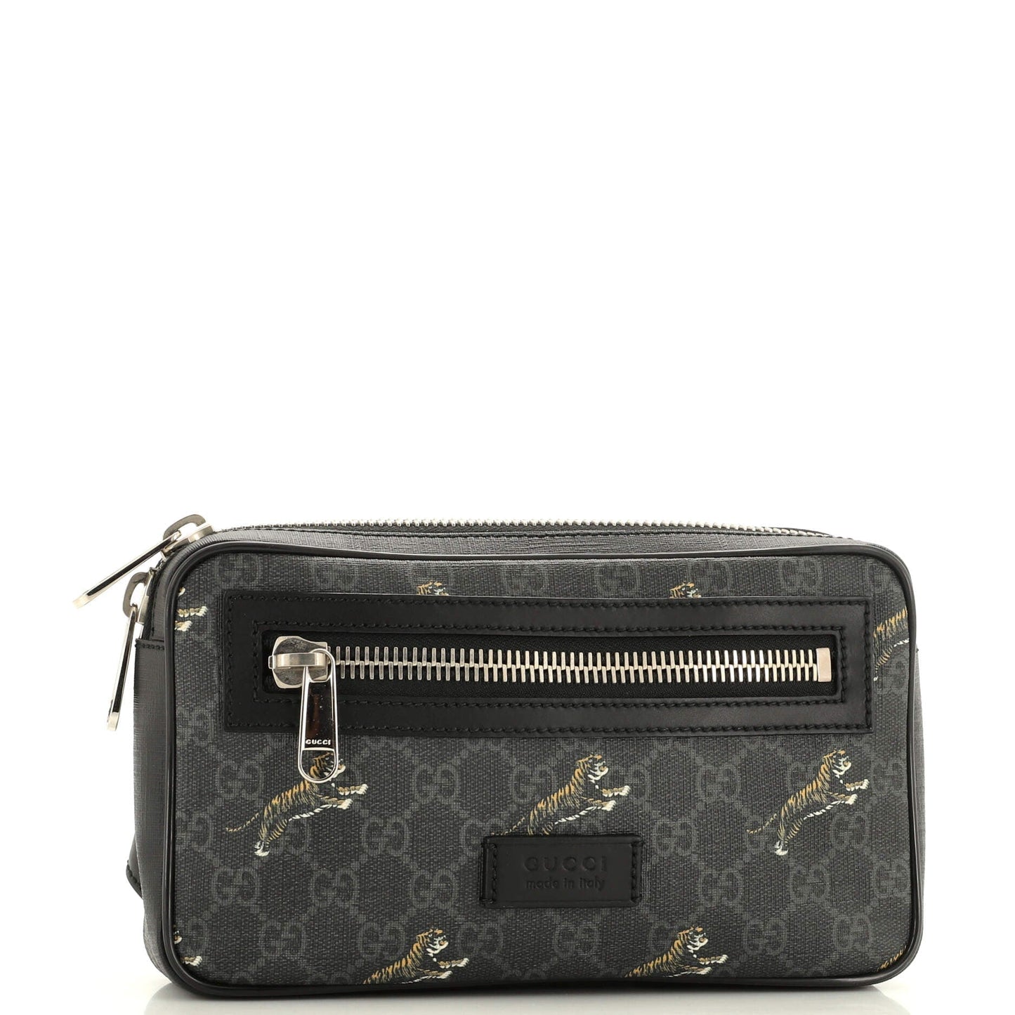 Soft Zip Belt Bag Printed GG Coated Canvas Small