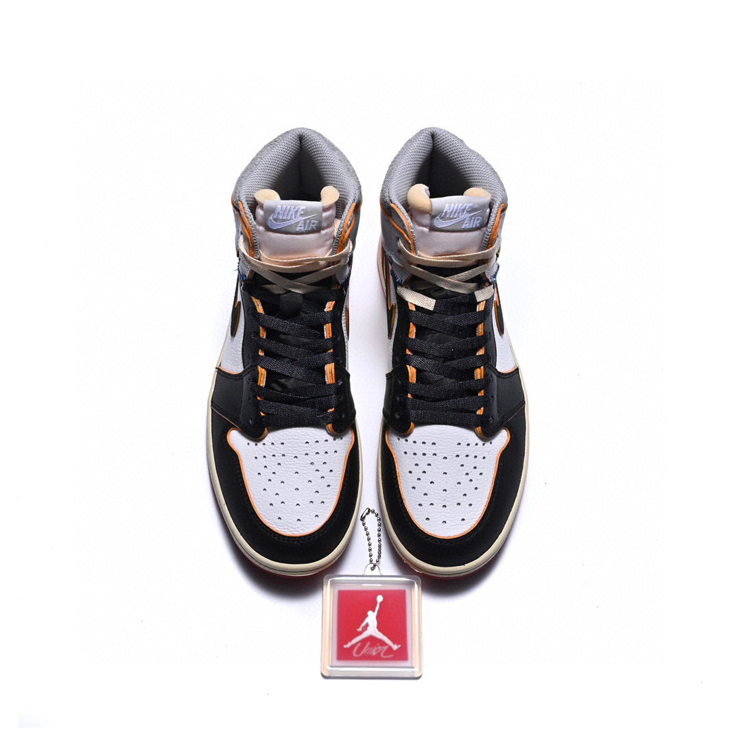 GLM - Union x AJ1 High white and red stitching