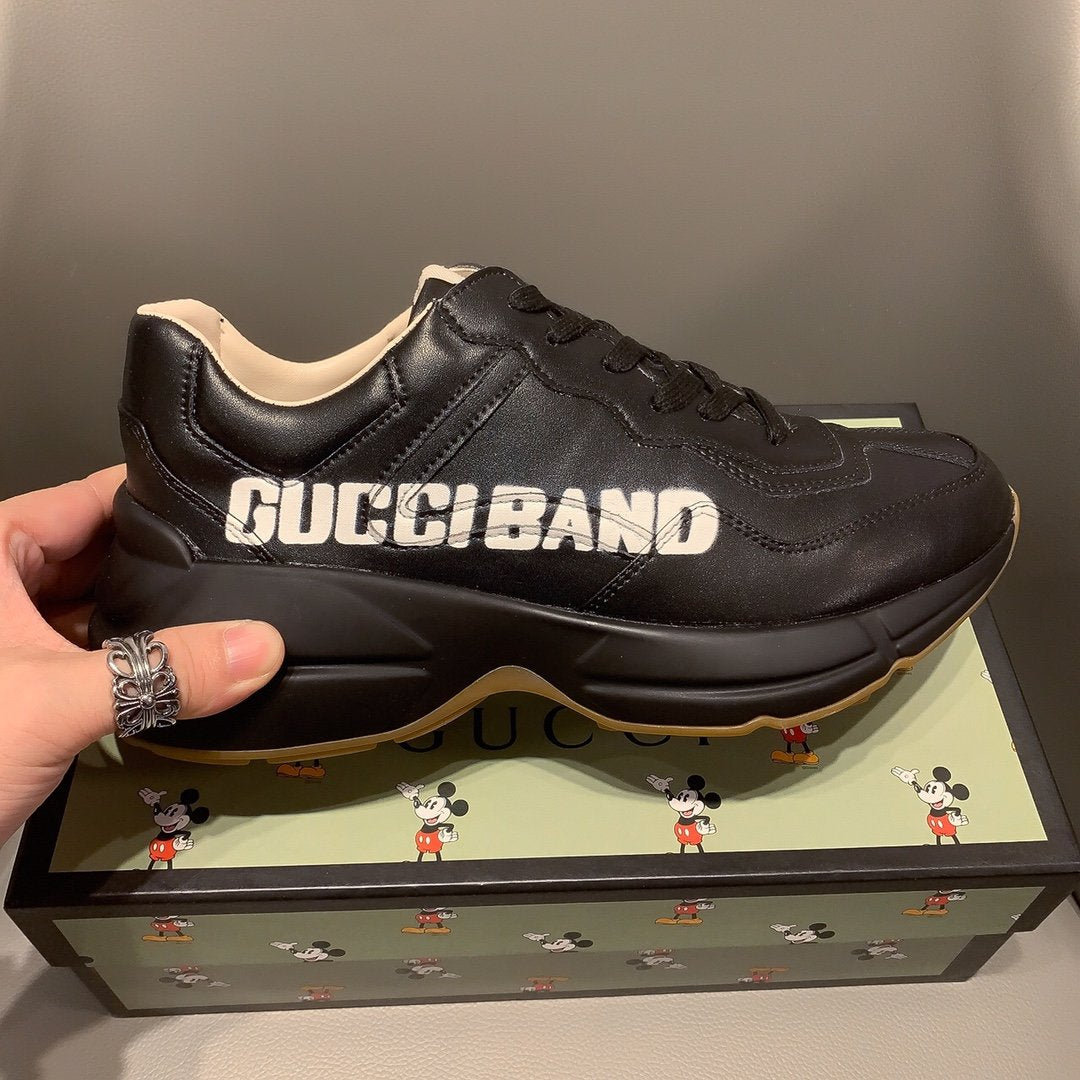 GLM-GCI  RHYTON VINTAGE TRAINER BAND BLACK SNEAKER 140