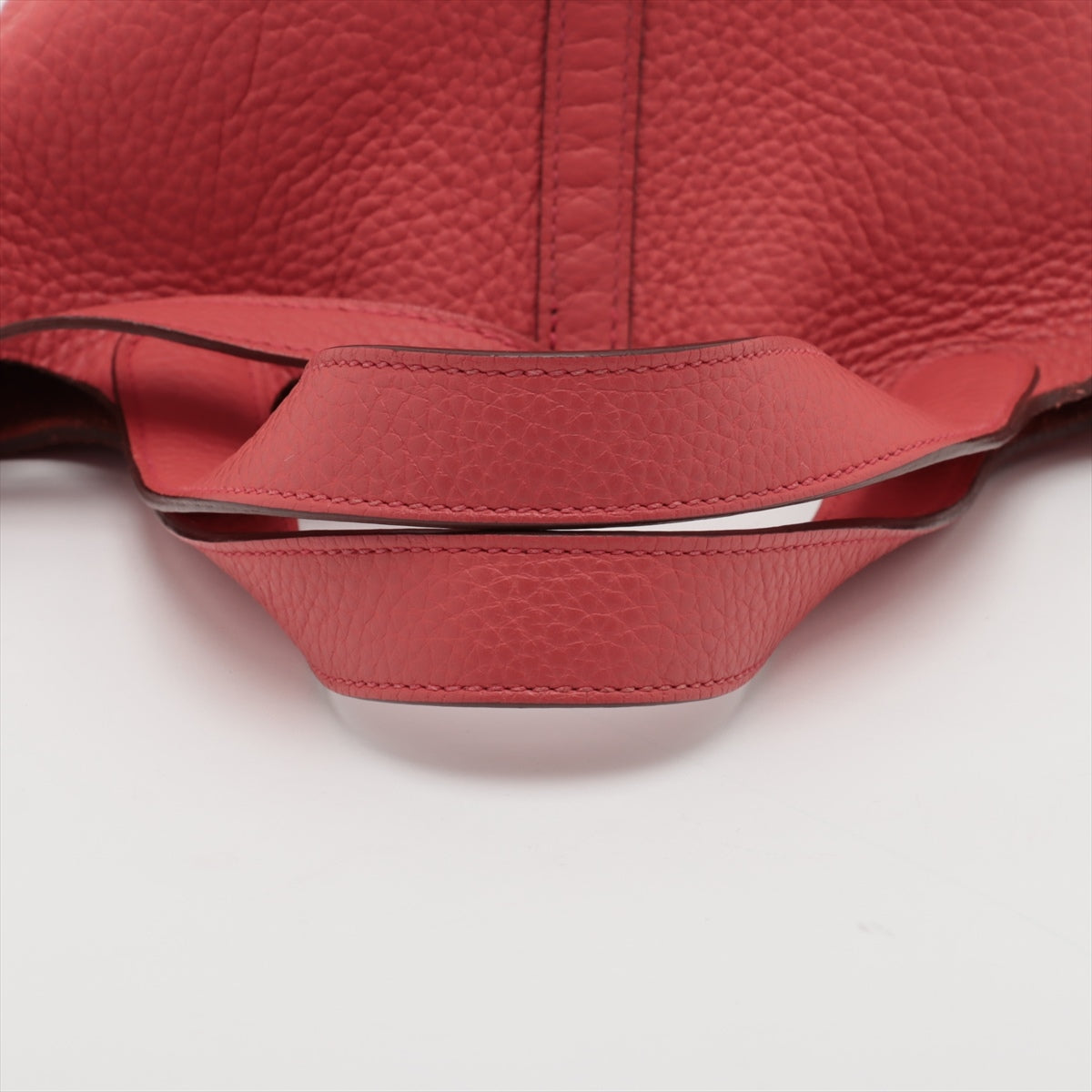 Hermes Picotin Lock PM  Clemence Red Silver G  O2011 Open-key