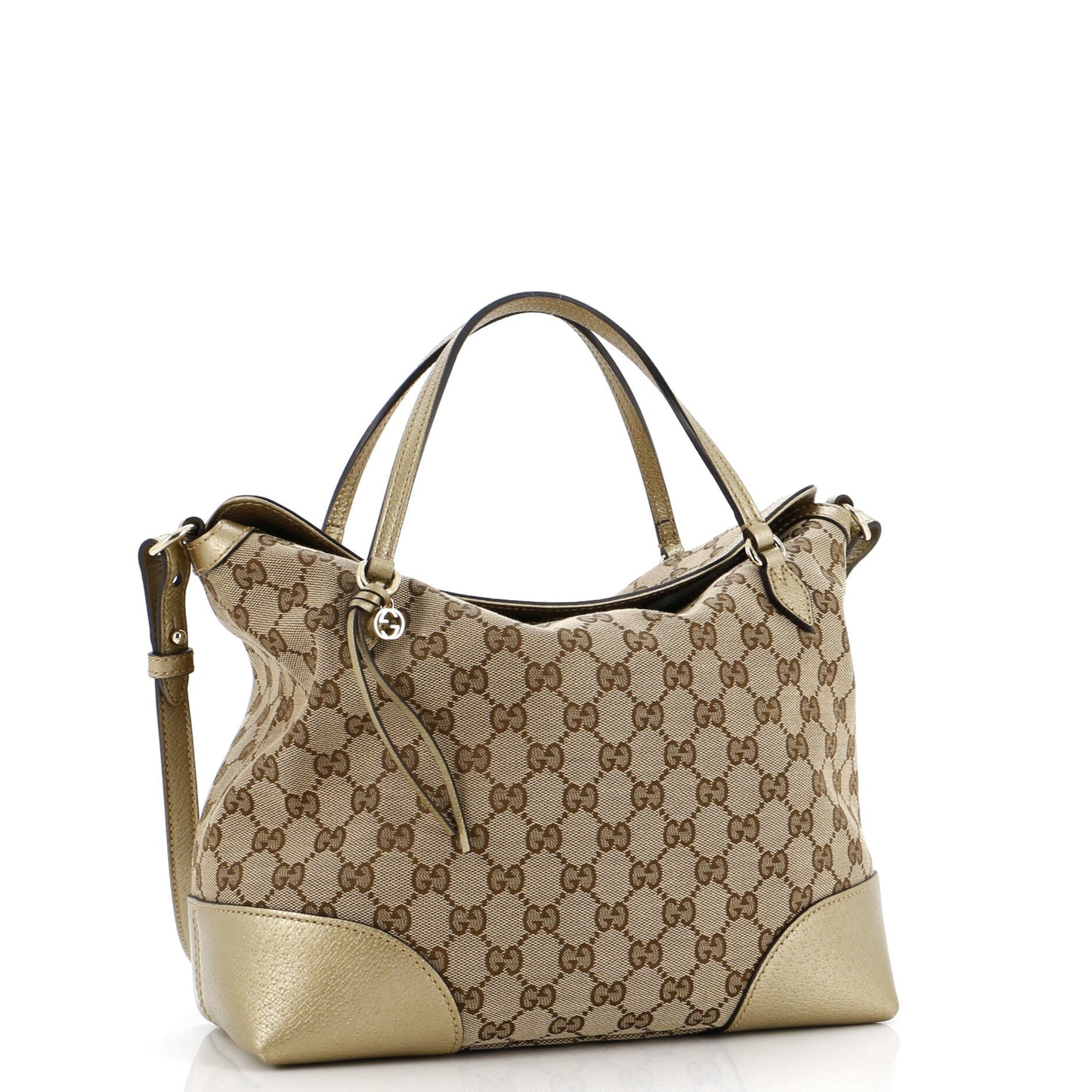 Bree Convertible Top Handle Bag GG Canvas with Leather Medium