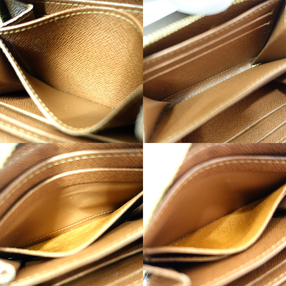 Louis Vuitton M60067 Monogram Brown G Gold  Small Wallet Small  Women Only