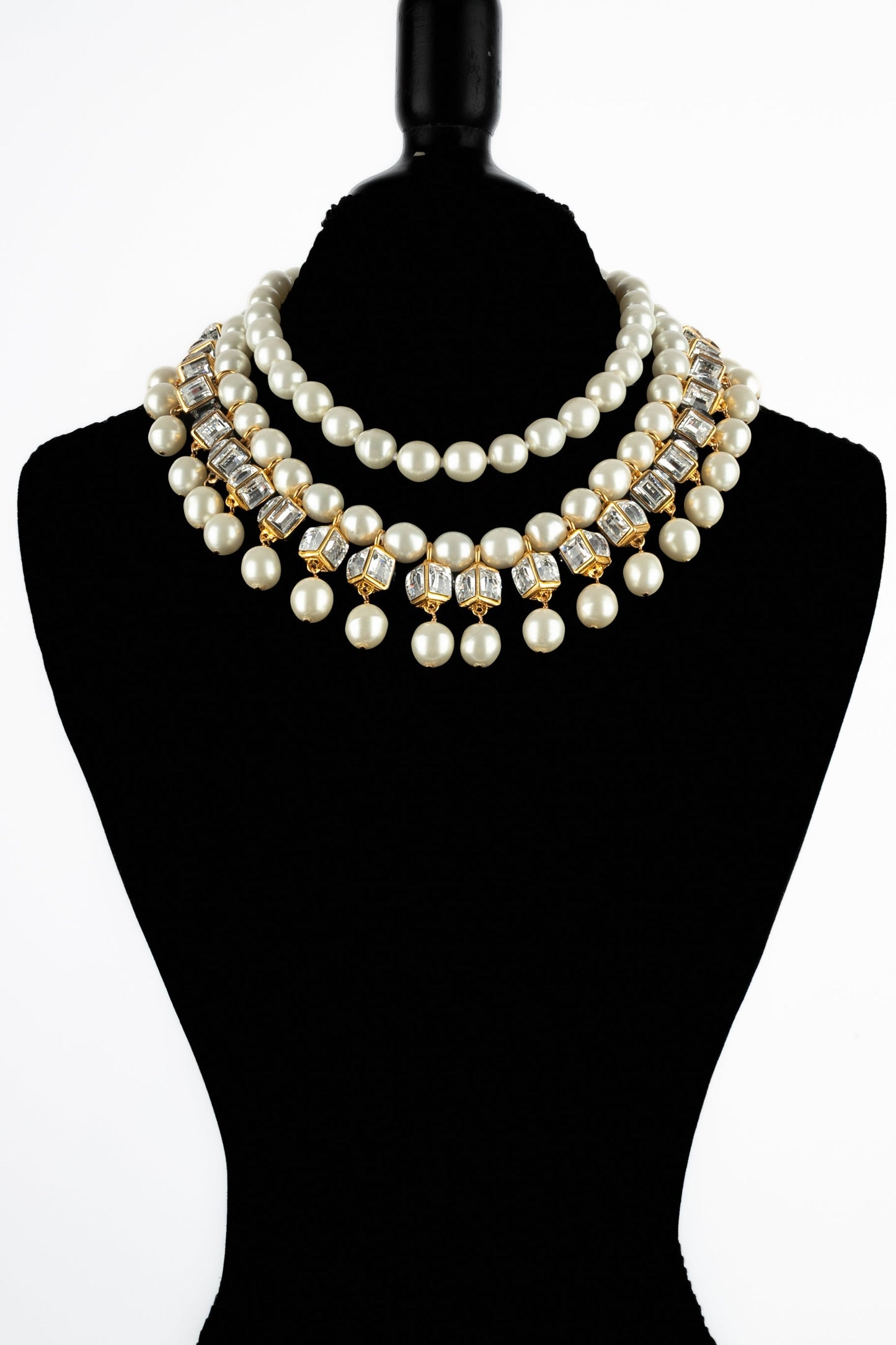 Collier plastron Chanel 1990's