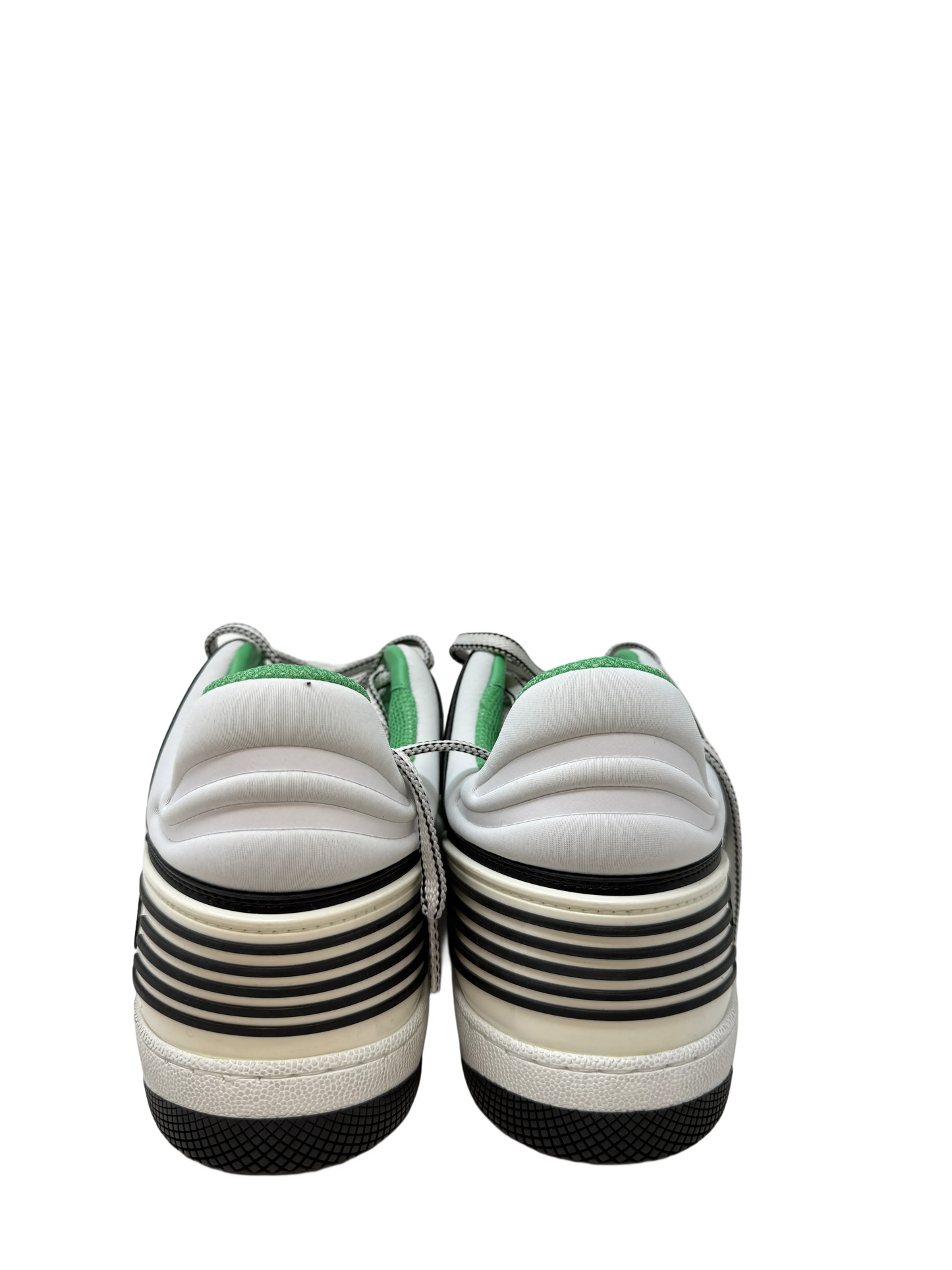 Gucci Basket Green Leather Sneakers US 13.5
