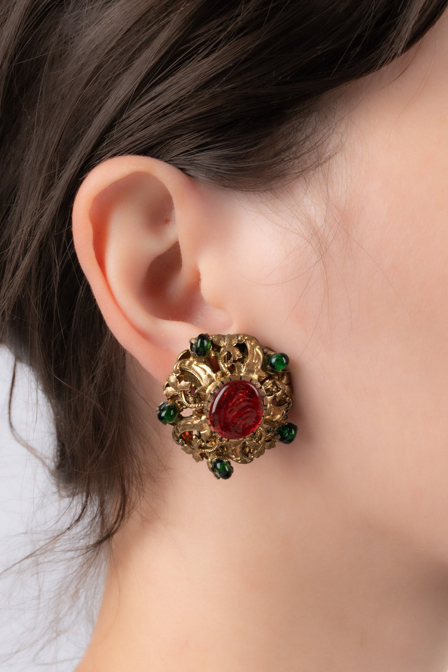 Boucles d'oreilles Chanel Ã©poque Coco