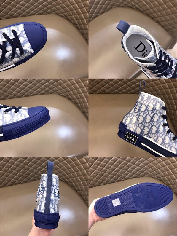 GLM - DIR B23 Blue HIGH-TOP SNEAKER