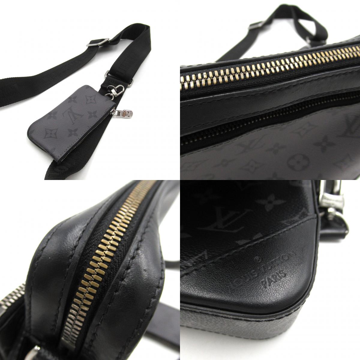 Louis Vuitton Trio Messengers Shoulder Bag PVC ted Canvas Monogram Exclusively   Black M69443