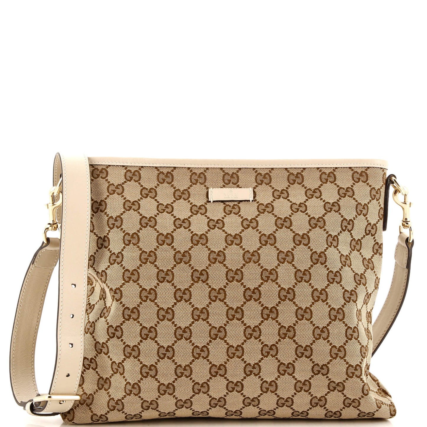 Flat Messenger Bag GG Canvas Medium