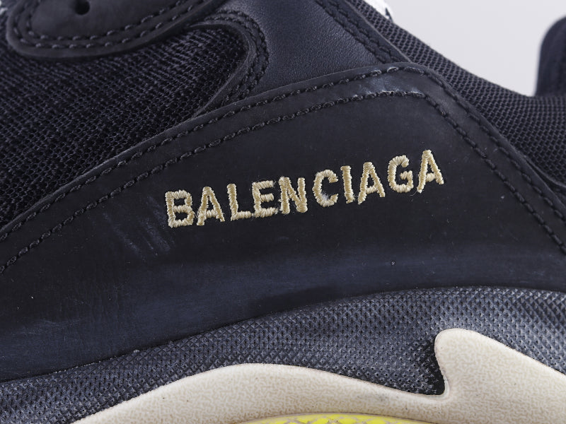 GLM - Bla Triple S Black And Yellow Sneaker