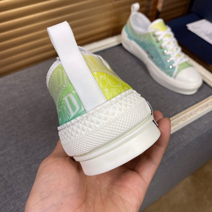 GLM - DIR B23 White and Yellow LOW-TOP SNEAKER
