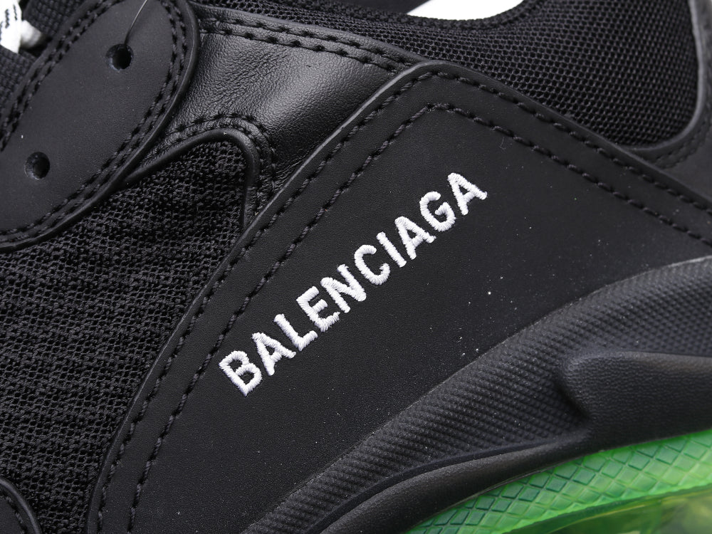 GLM - Bla Triple S Black Green Sneaker