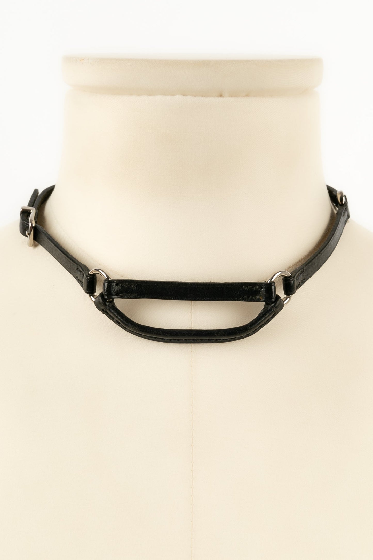 Collier chocker en cuir HermÃƒÆ’Ã‚Â¨s