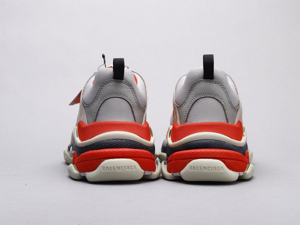 GLM - Bla Triple S Gray and Red Sneaker