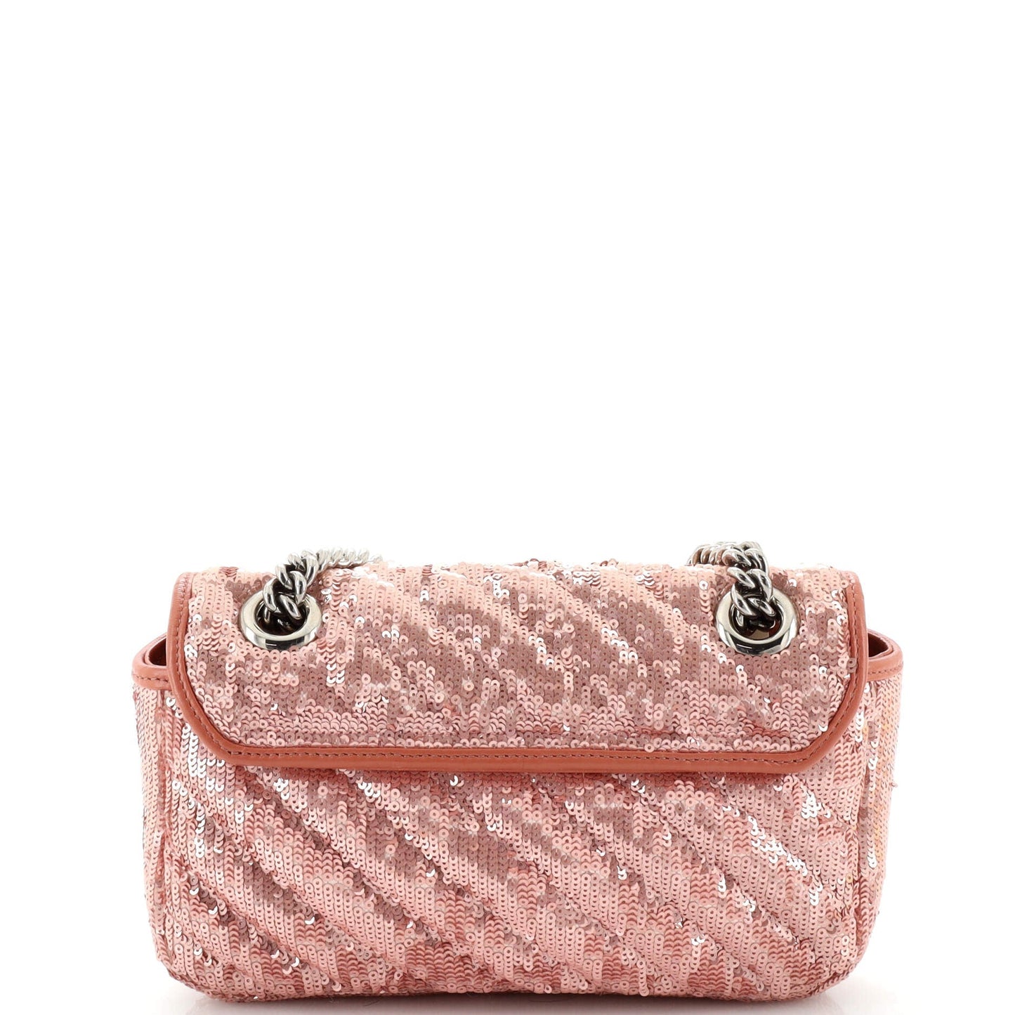 GG Marmont Flap Bag Diagonal Quilted Sequins Mini