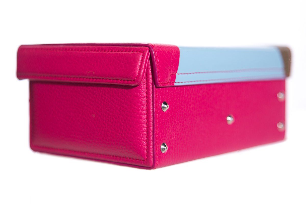 Mark Cross Pink BoxHandle Bag