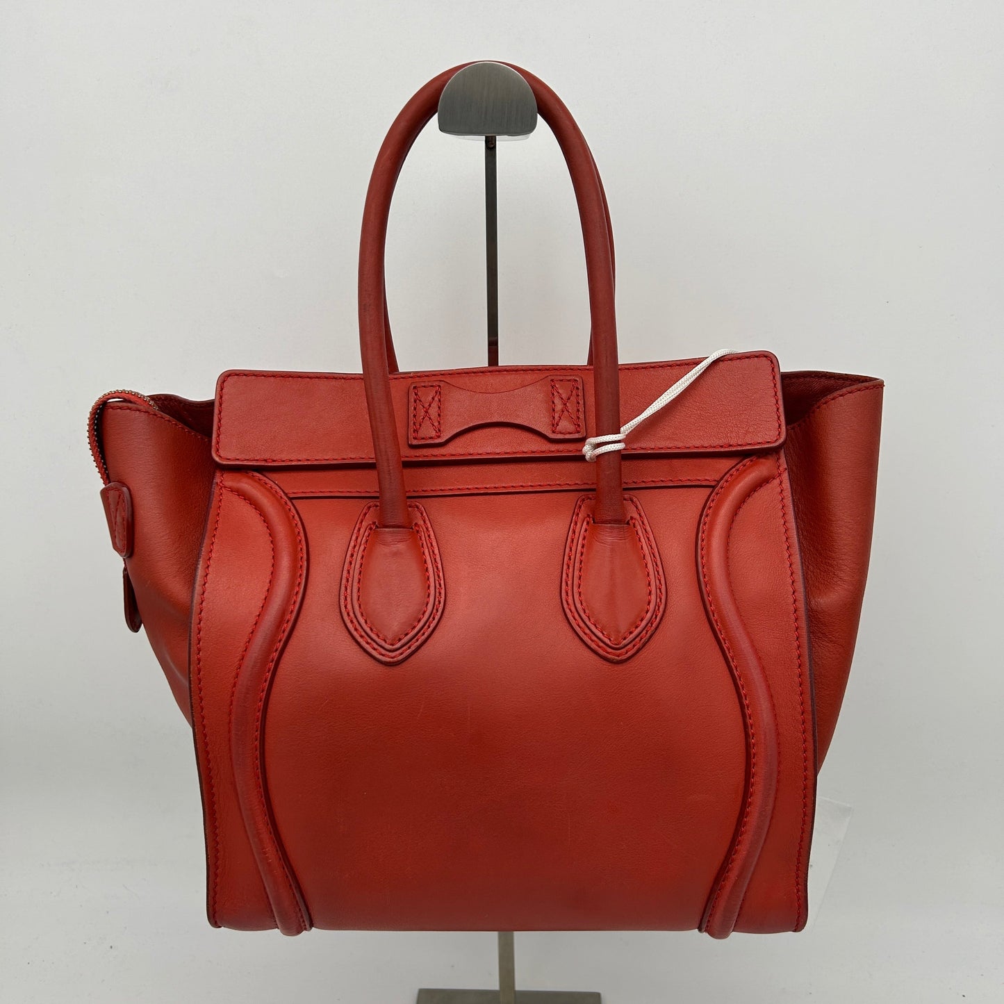 Celine Micro Luggage Smooth Calfskin Red Bag