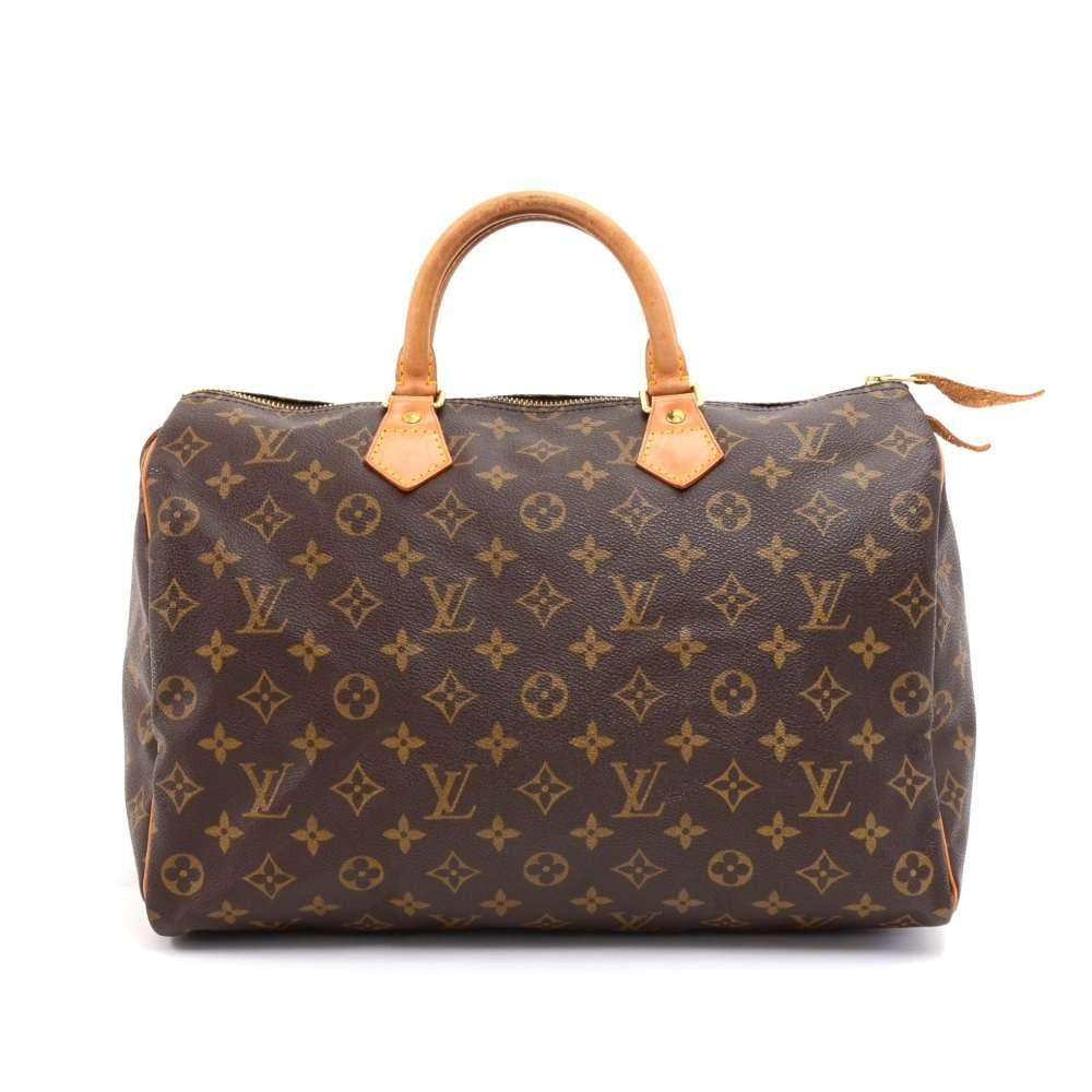 Louis Vuitto Speedy 35 Monogram Canvas City Handbag
