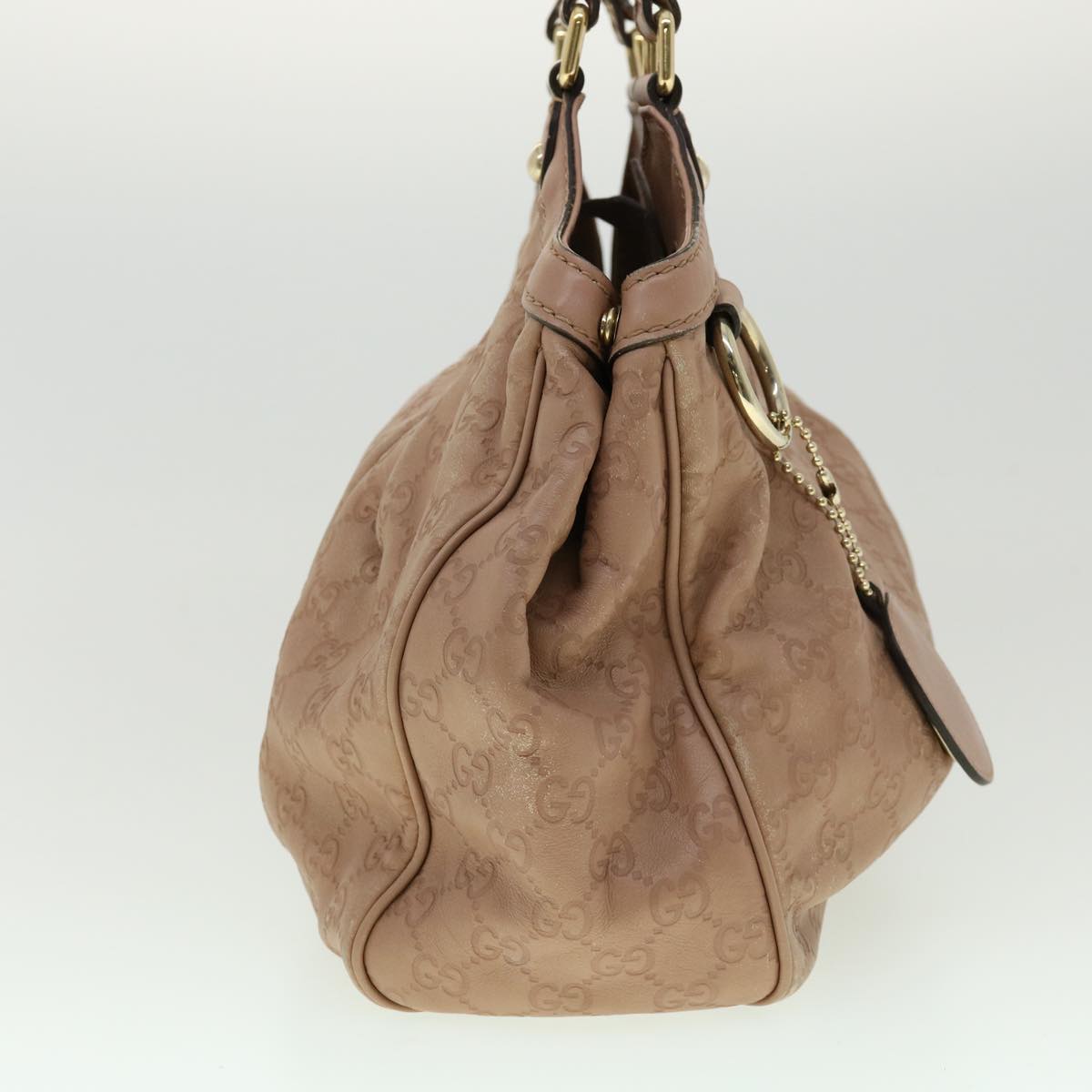 GUCCI GG Canvas Guccissima Hand Bag Pink 30336