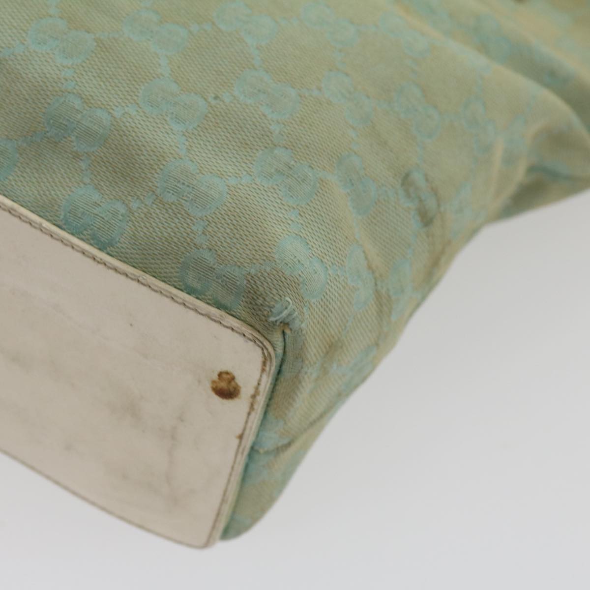GUCCI GG Canvas Tote Bag Light Blue 30342