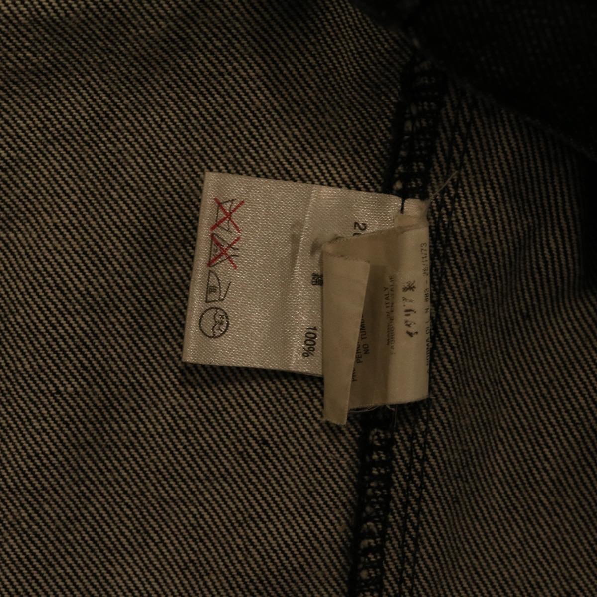 GUCCI WebSherry Line Jeans Jacket Black Red Green 30387