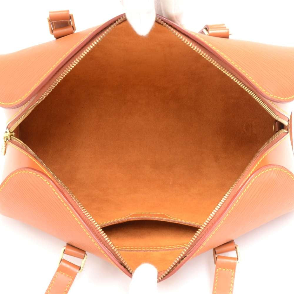 Louis Vuitto Soufflot Epi Leather Handbag with Pouch