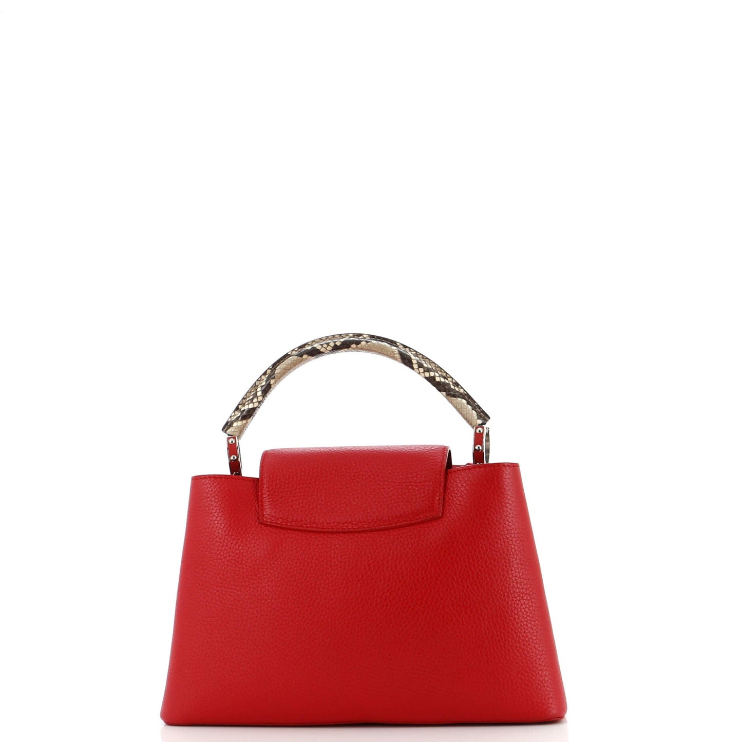 Louis Vuitton Capucines Bag Leather with Python PM