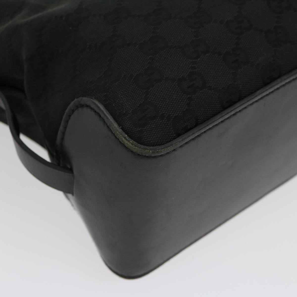 GUCCI GG Canvas Hand Bag Black 30974