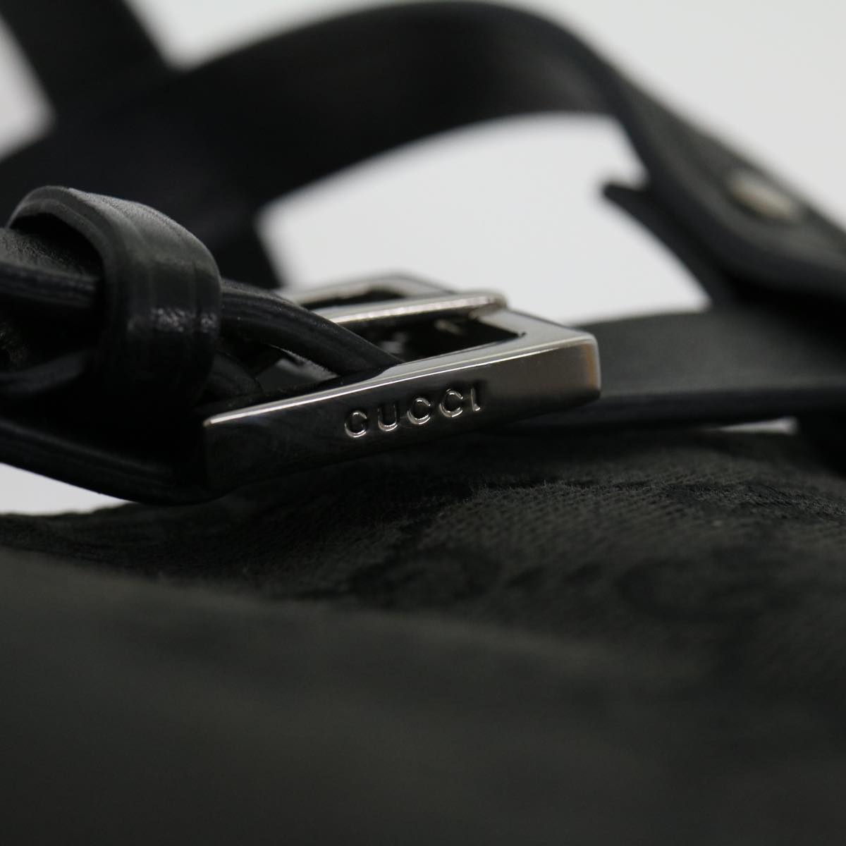 GUCCI GG Canvas Hand Bag Black 30974