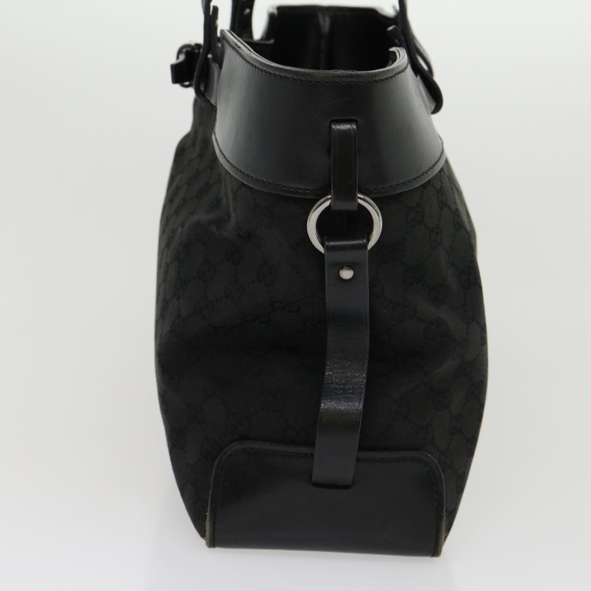 GUCCI GG Canvas Hand Bag Black 30974