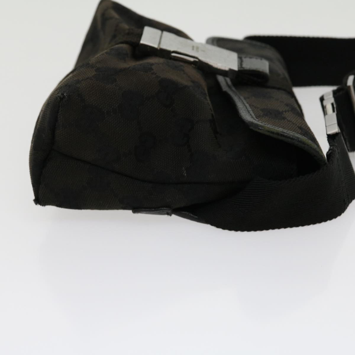 GUCCI GG Canvas Body Bag Black 30999