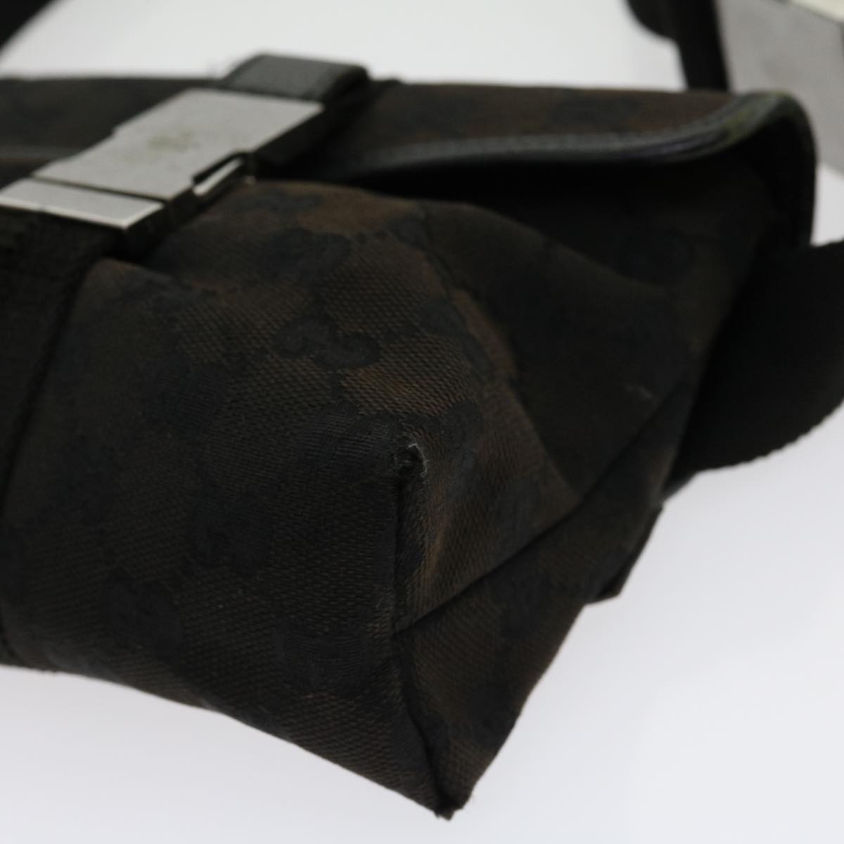 GUCCI GG Canvas Body Bag Black 30999